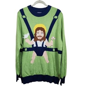 Tipsy Elves Sweet Baby Jesus Ugly Christmas Sweater UCS Tacky Party Men Size XXL